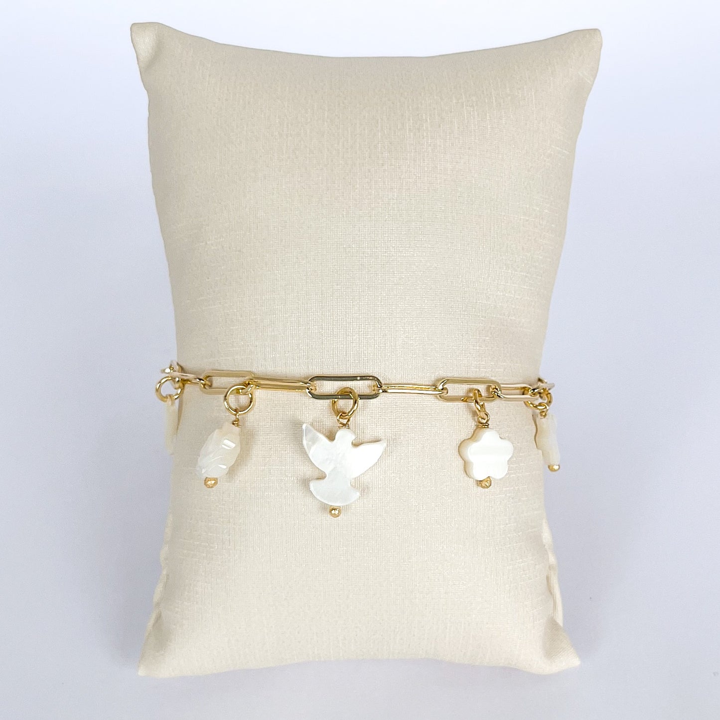 Pulseira Pingentes Madreperola