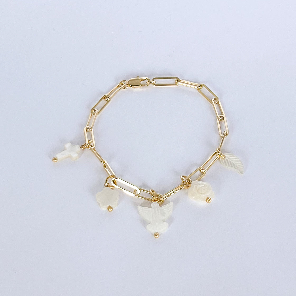 Pulseira Pingentes Madreperola