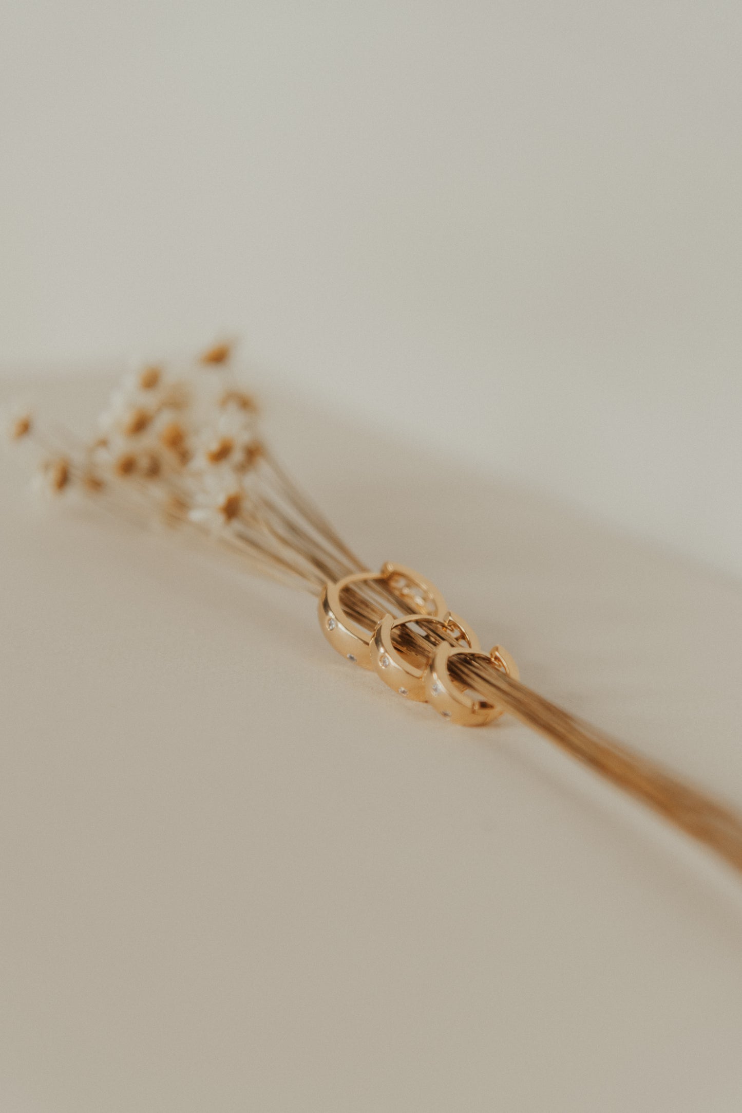 Trio de argolas Zircônias