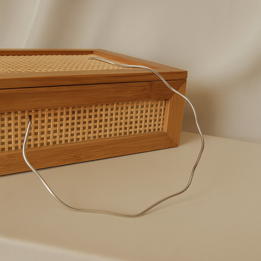 Colar Aro Onda Prateado