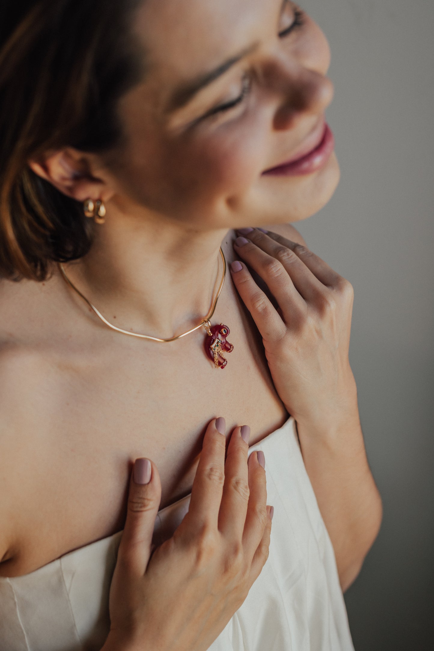 Gargantilha Onda Dourada